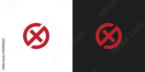 Vector Uncheck or letter X Logo Design	