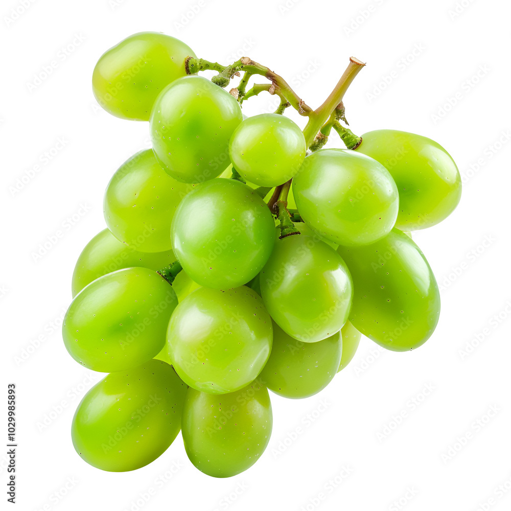 Green Grapes Bunch Isolated Fresh Food Fruit Green Grapes Bunch Isolated Fresh Food Fruit
