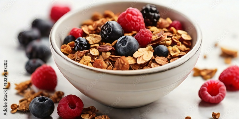 muesli and berries muesli and berries