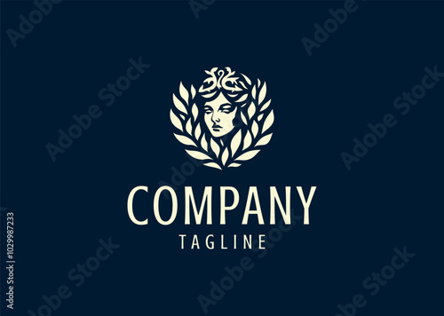 Vector illustration of Goddess Logo Design