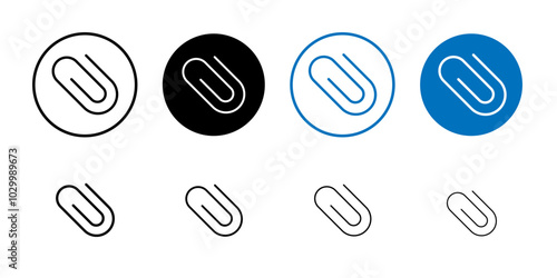 Clip icon Outline vector for web ui