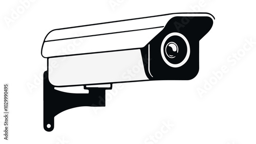 security camera square vector illustration