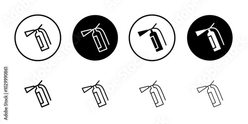 Fire extinguisher icon Outline vector for web ui