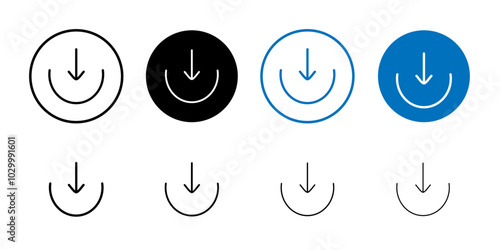 Import icon Outline vector for web ui