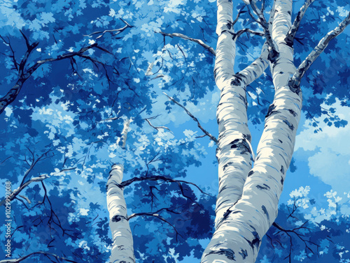 Birch Tree Background