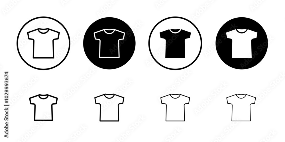 shirt Icon Outline vector for web ui shirt Icon Outline vector for web ui