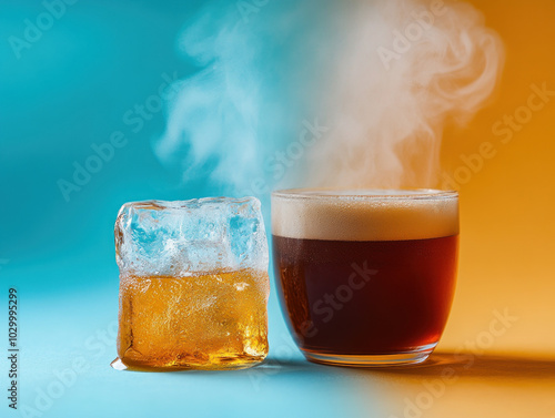 Close-Up Of A Melting Ice C...