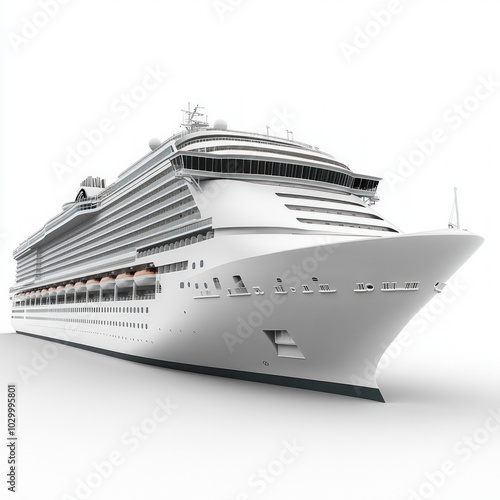 Cruise Liner Isolated