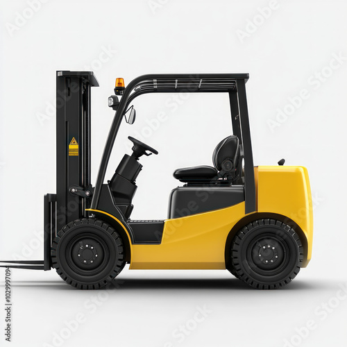 Forklift Truck Isolated
