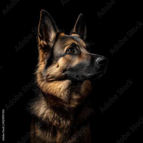 German Shepherd Isolated