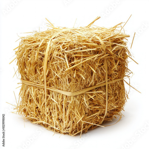 Hay Straw Isolated