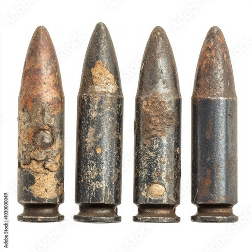 Old Bullets Isolated