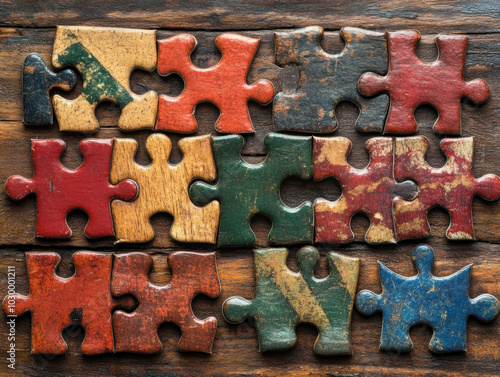 Puzzle Pieces Background