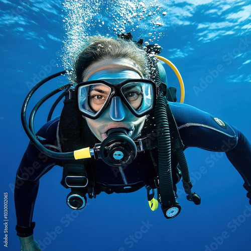 Scuba Diver Isolated