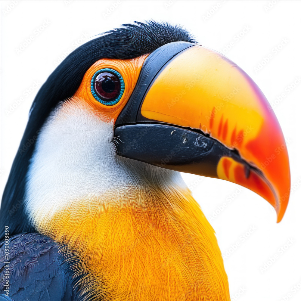 Naklejka premium Toucan Isolated