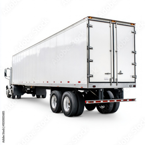 Tractor Trailer Isolated