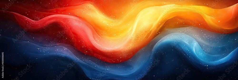 A background swirls in red, white, and blue. A background swirls in red, white, and blue.