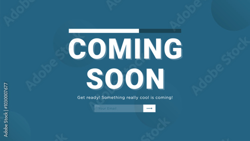 Coming soon banner design Flat Background
