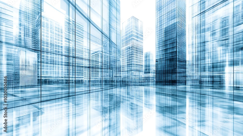 Abstract Cityscape with Glass Buildings and Reflections for Urban Background Design Clean Blank Canvas with Empty Space for Designs Abstract Cityscape with Glass Buildings and Reflections for Urban Background Design Clean Blank Canvas with Empty Space for Designs
