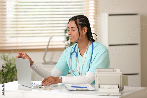 Female medical professional...