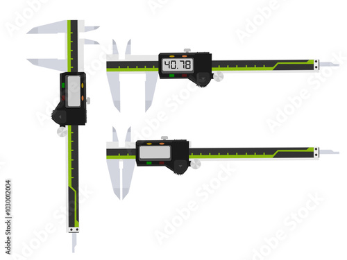 vernier caliper on a white background.