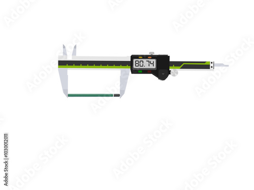 vernier caliper on a white background.