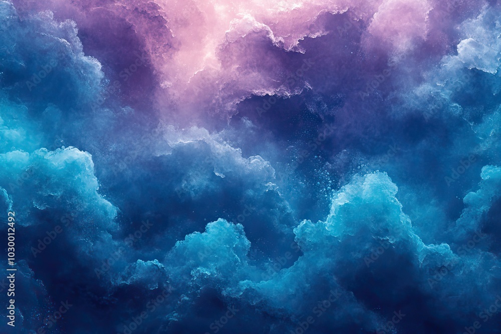 Vibrant abstract background mimicking watercolor in teal, aqua, and blue-purple shades. Vibrant abstract background mimicking watercolor in teal, aqua, and blue-purple shades.