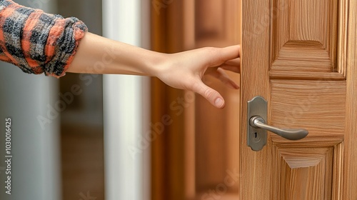 Person Slamming Door During Heated Exit Emotion