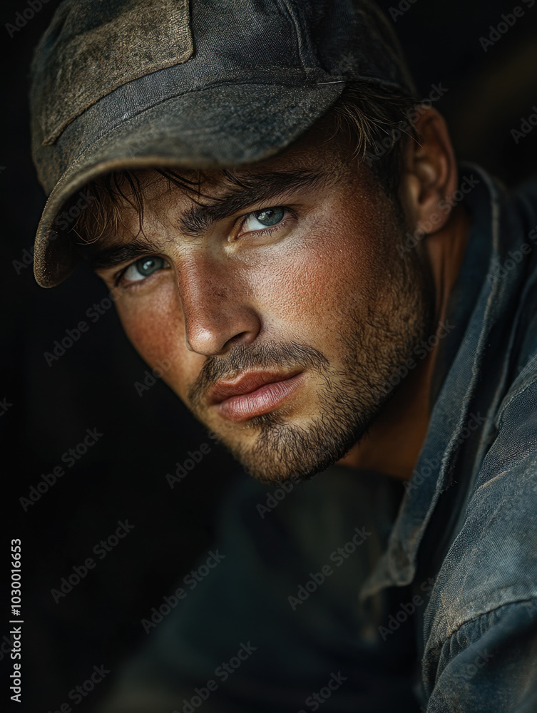 Close-Up of a Man Wearing a Hard Hat
Close-Up of a Man Wearing a Hard Hat