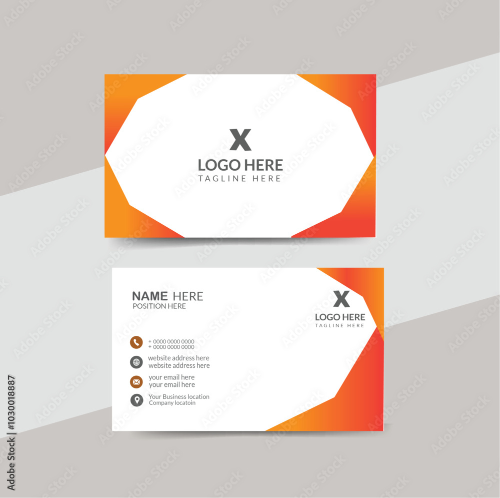 Fototapeta premium business card, Visiting card, company, identity .Id