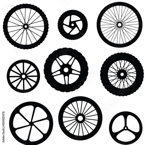 Bicycle Wheel Silhouette Design