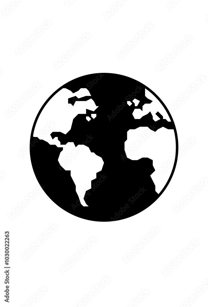 Fototapeta premium simple world icon for internet. earth vector