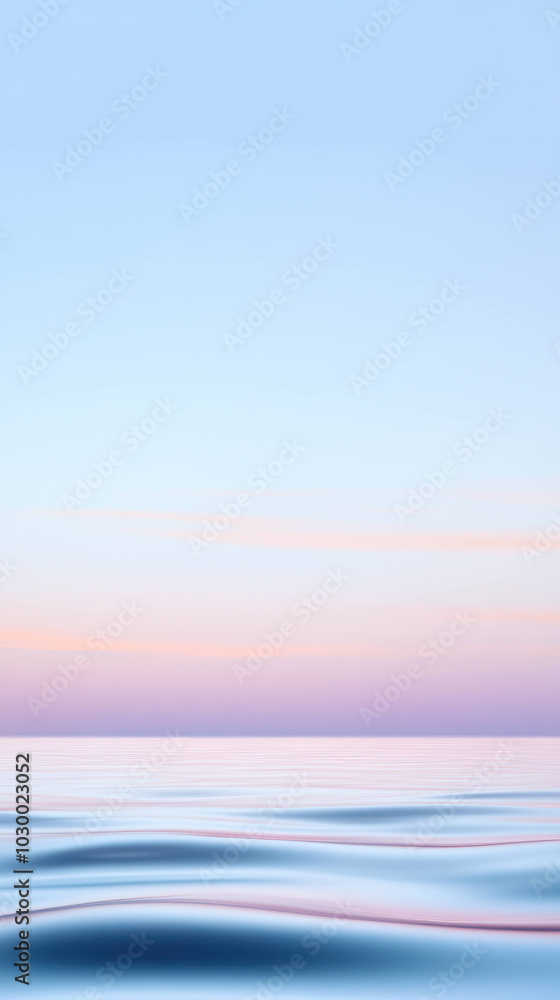 tranquil pastel ocean scene with gentle waves and serene sky creates calming atmosphere. soft colors evoke sense of peace and relaxation tranquil pastel ocean scene with gentle waves and serene sky creates calming atmosphere. soft colors evoke sense of peace and relaxation