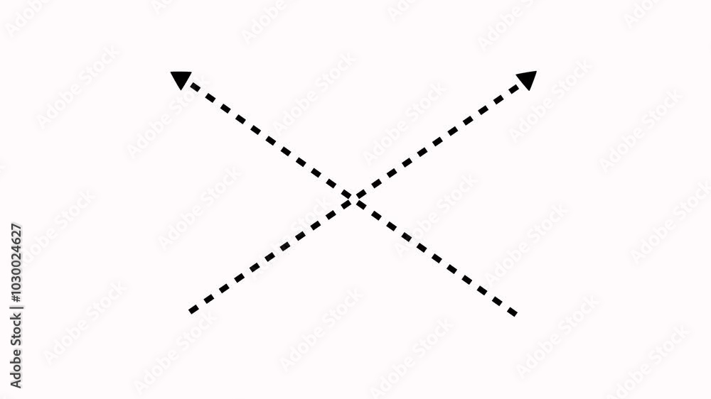 Glowing cross Dotted arrow, isolated on Black background. Glowing cross Dotted arrow, isolated on Black background.