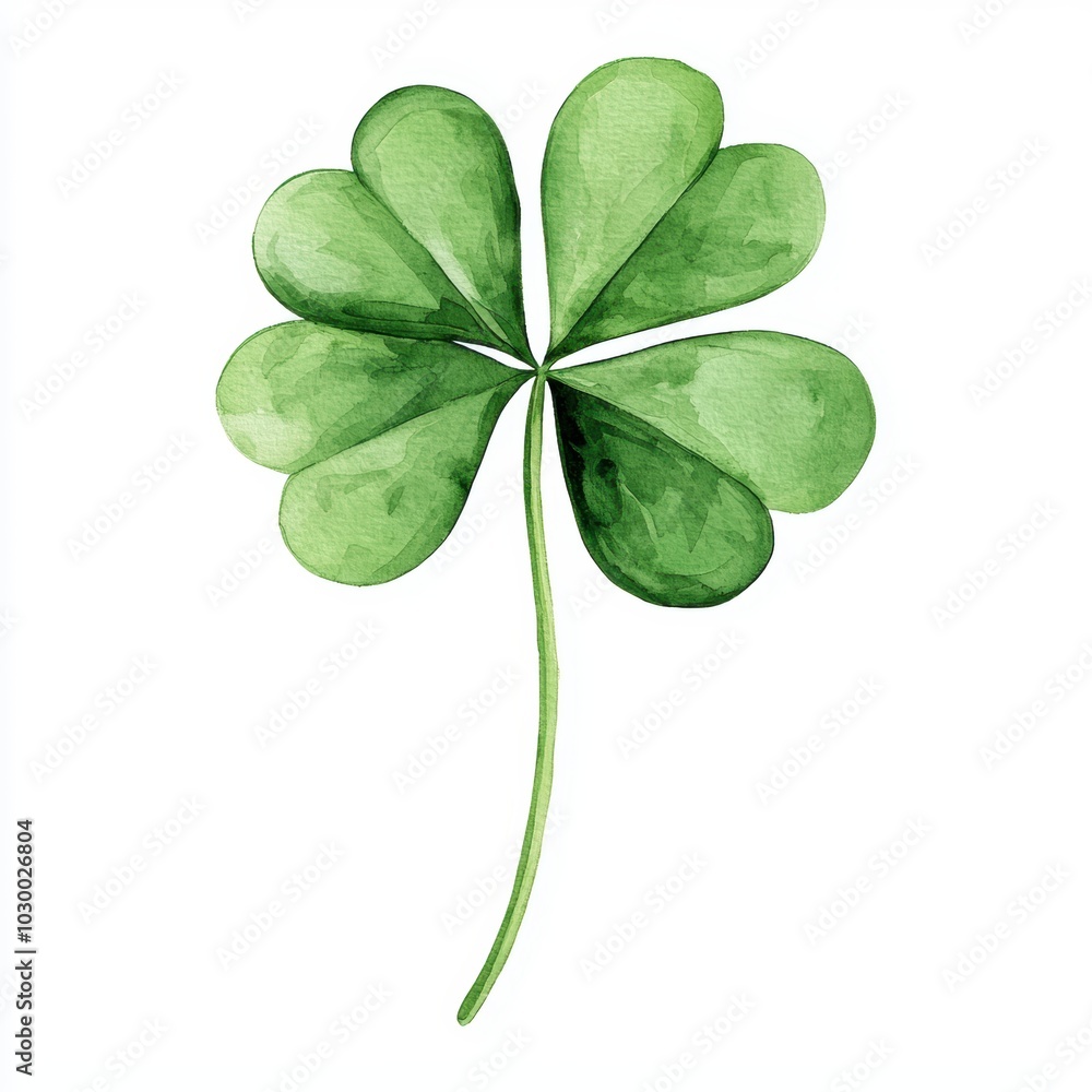 Four Leaf Clover Symbol for Good Luck and Celebration Four Leaf Clover Symbol for Good Luck and Celebration