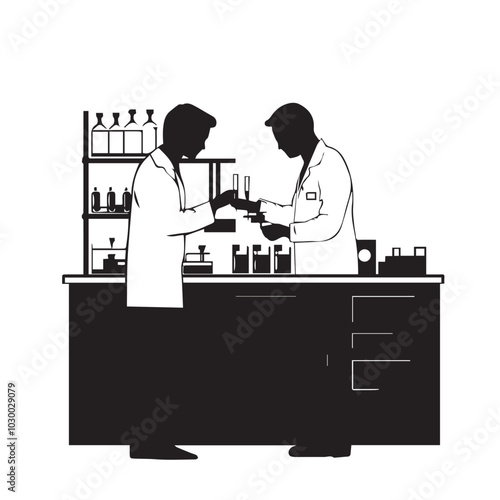 people in laboratory