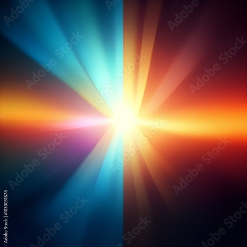 background with rays