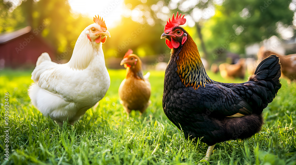 Fototapeta premium Sustainable Practices in Livestock Farming