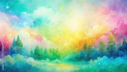 Abstract Watercolor Background in Pastel Colors - Soft Hues for Creative Projects, Invitations, and More