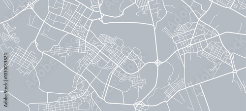 City map. Town streets. Downtown gps navigation plan. Abstract transportation scheme. Drawing scheme town, white line road on gray background. Urban pattern texture. Vector