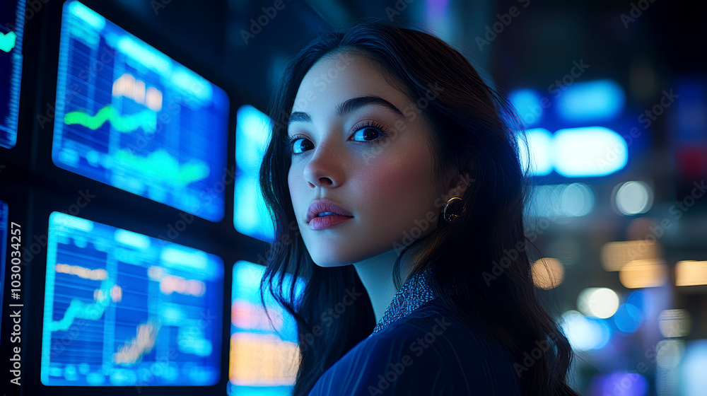 Businesswomen and financial analyst. AI generative. Businesswomen and financial analyst. AI generative.