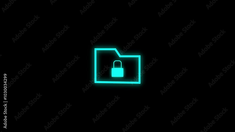 privet folder symbol icon. 4K Video motion graphic animation. privet folder symbol icon. 4K Video motion graphic animation.