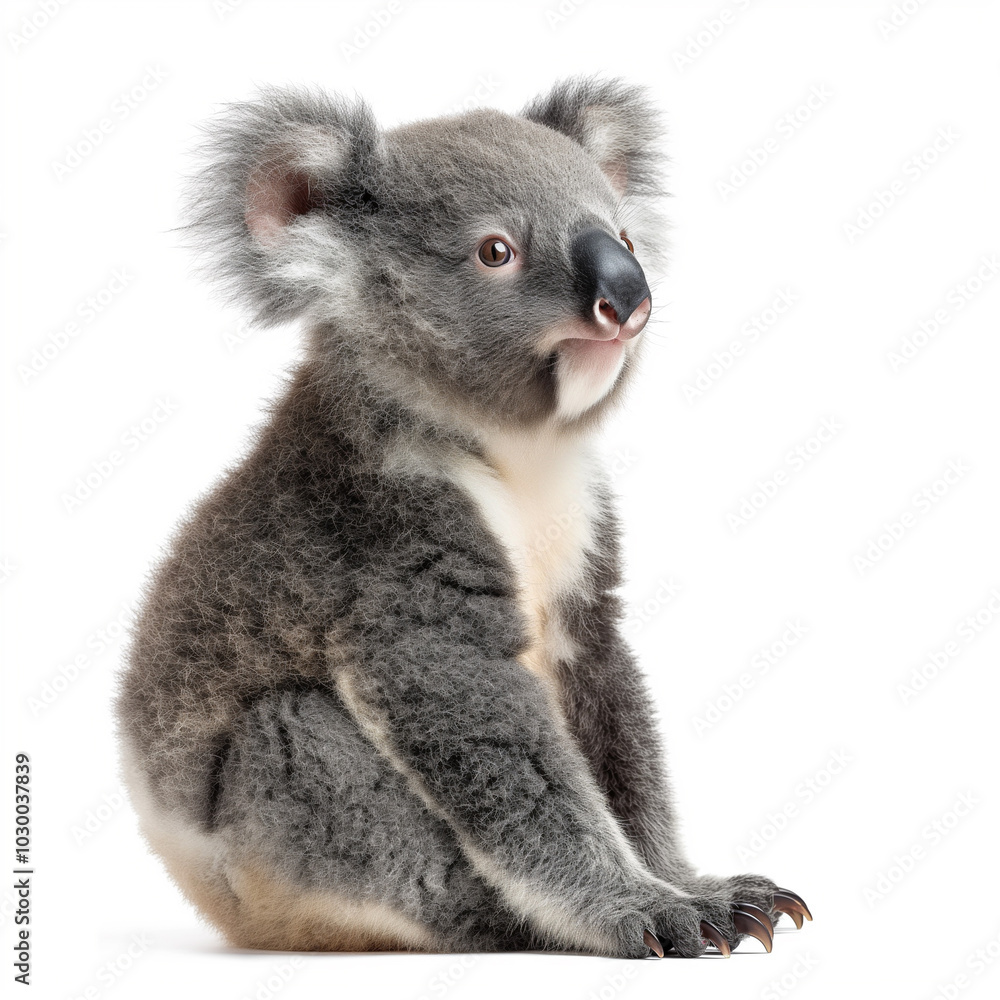 Fototapeta premium australian koala isolated on white background