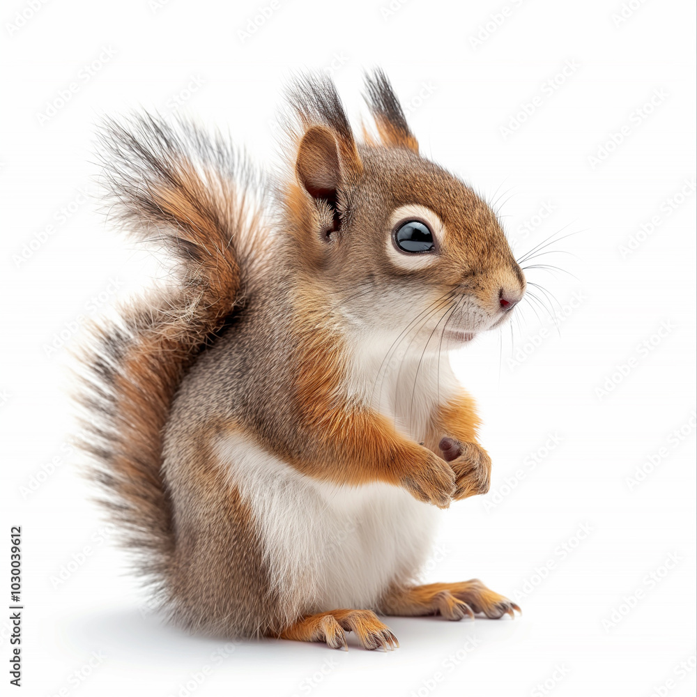 squirrel on a white background squirrel on a white background