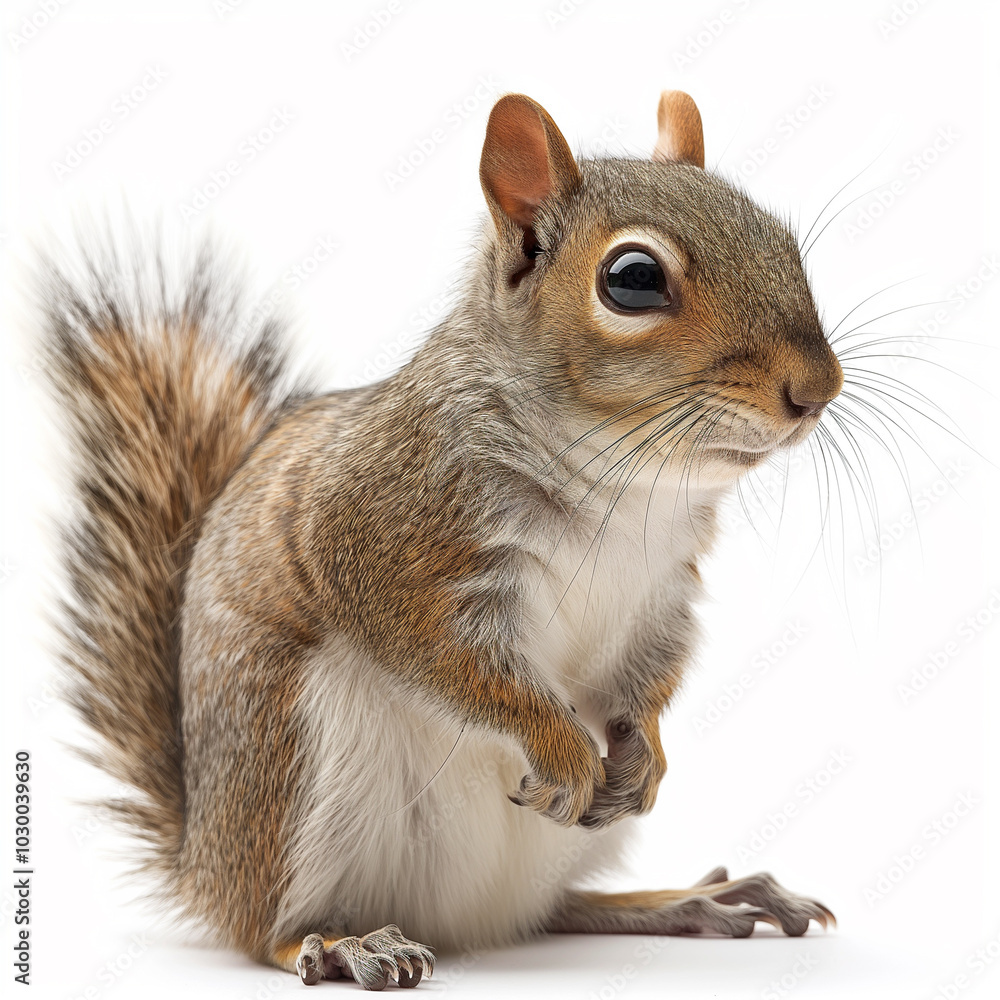 squirrel on a white background squirrel on a white background