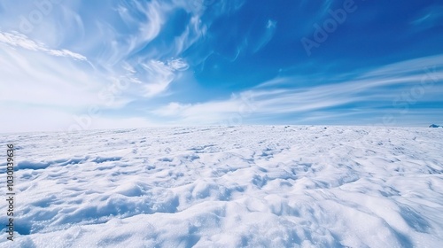 Blue Sky White Ground Background - a serene and beautiful visual. The combination of blue sky and white ground creates a peaceful and charming scene