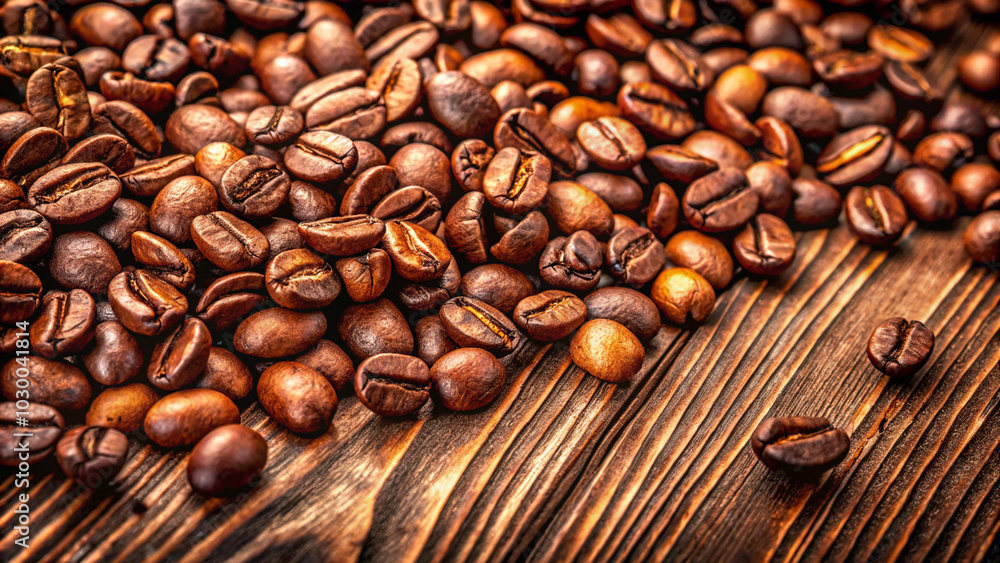 Naklejka premium cup of coffee with beans