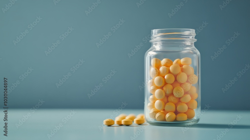 Antioxidant supplement pills in a jar Antioxidant supplement pills in a jar