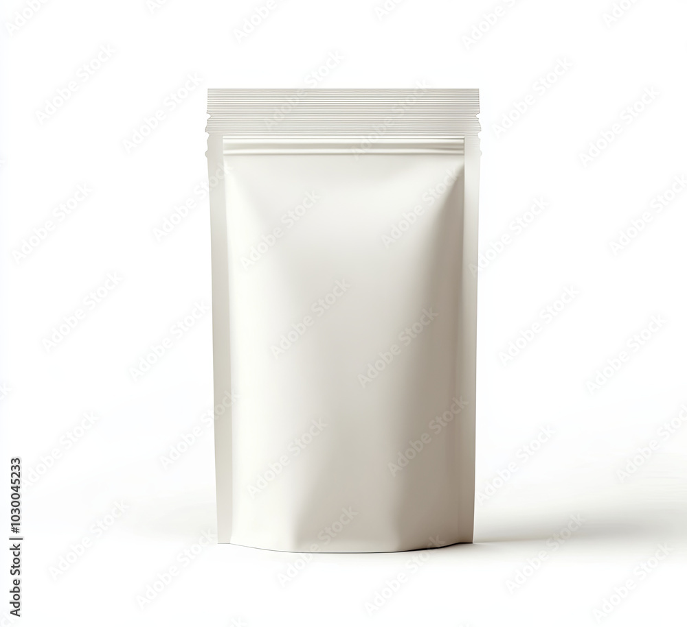 White Stand-Up Pouch Packaging White Stand-Up Pouch Packaging