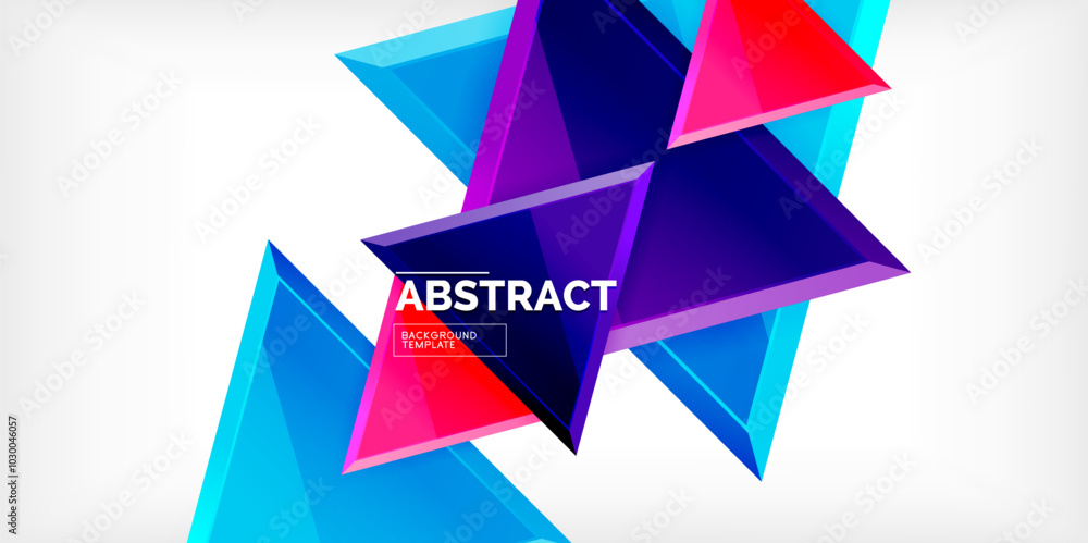 Abstract background - glossy triangles. Vector Illustration For Wallpaper, Banner, Background, Card, Book Illustration, landing page Abstract background - glossy triangles. Vector Illustration For Wallpaper, Banner, Background, Card, Book Illustration, landing page